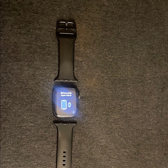 UNLOCKED BLK APPLE WATCH SERIES8 45MM STAINLESS STEEL SAPPHIRE CRYSTAL GPS LTE